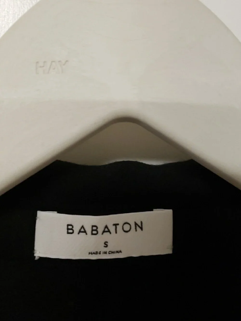 NWT Babaton Black Open-Front Winfred Coat Jacket